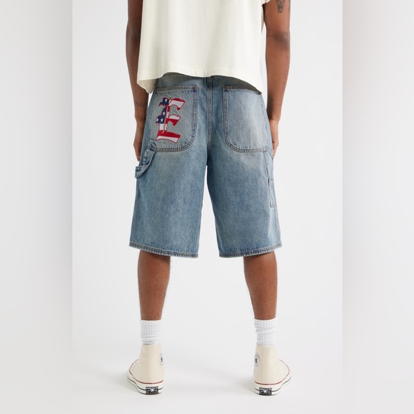 Elwood “E” Logo Oversize Denim Carpenter
Shorts - Picture 7 of 16